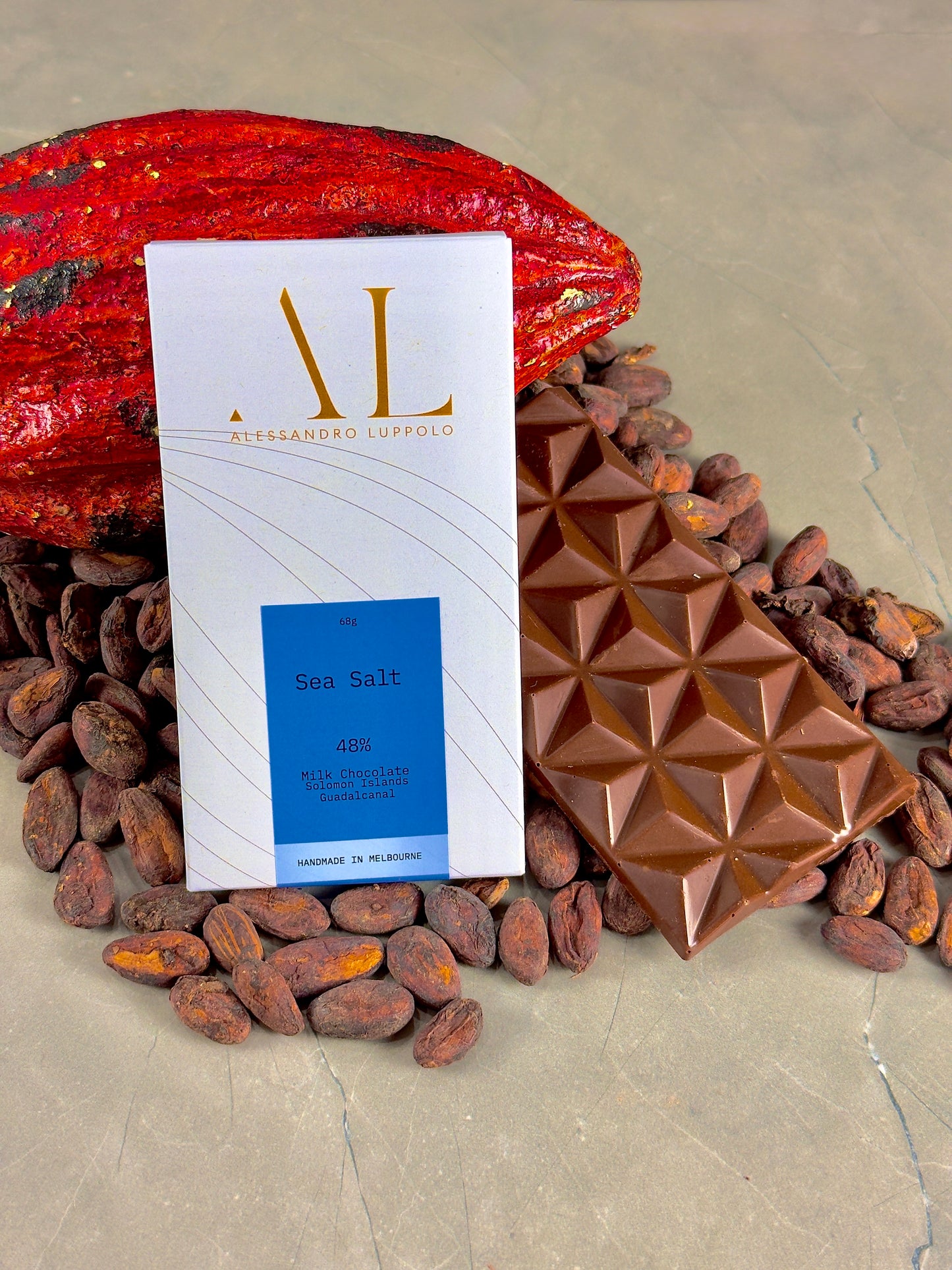 48% milk chocolate with sea salt