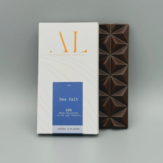 60% milk chocolate with sea salt